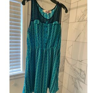 Emmelee Turquoise Patterned Dress